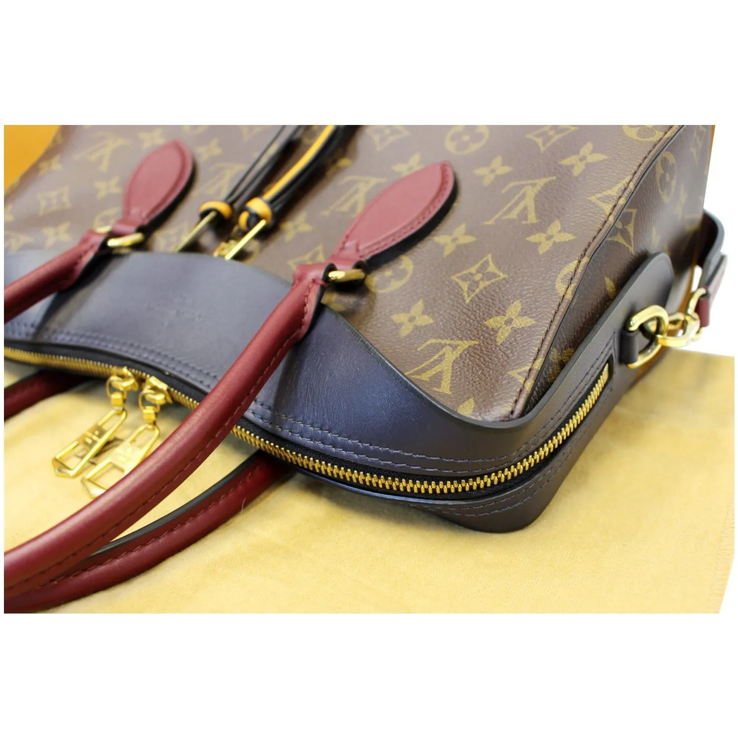 LOUIS VUITTON Tuileries Monogram Canvas Tote Shoulder Bag