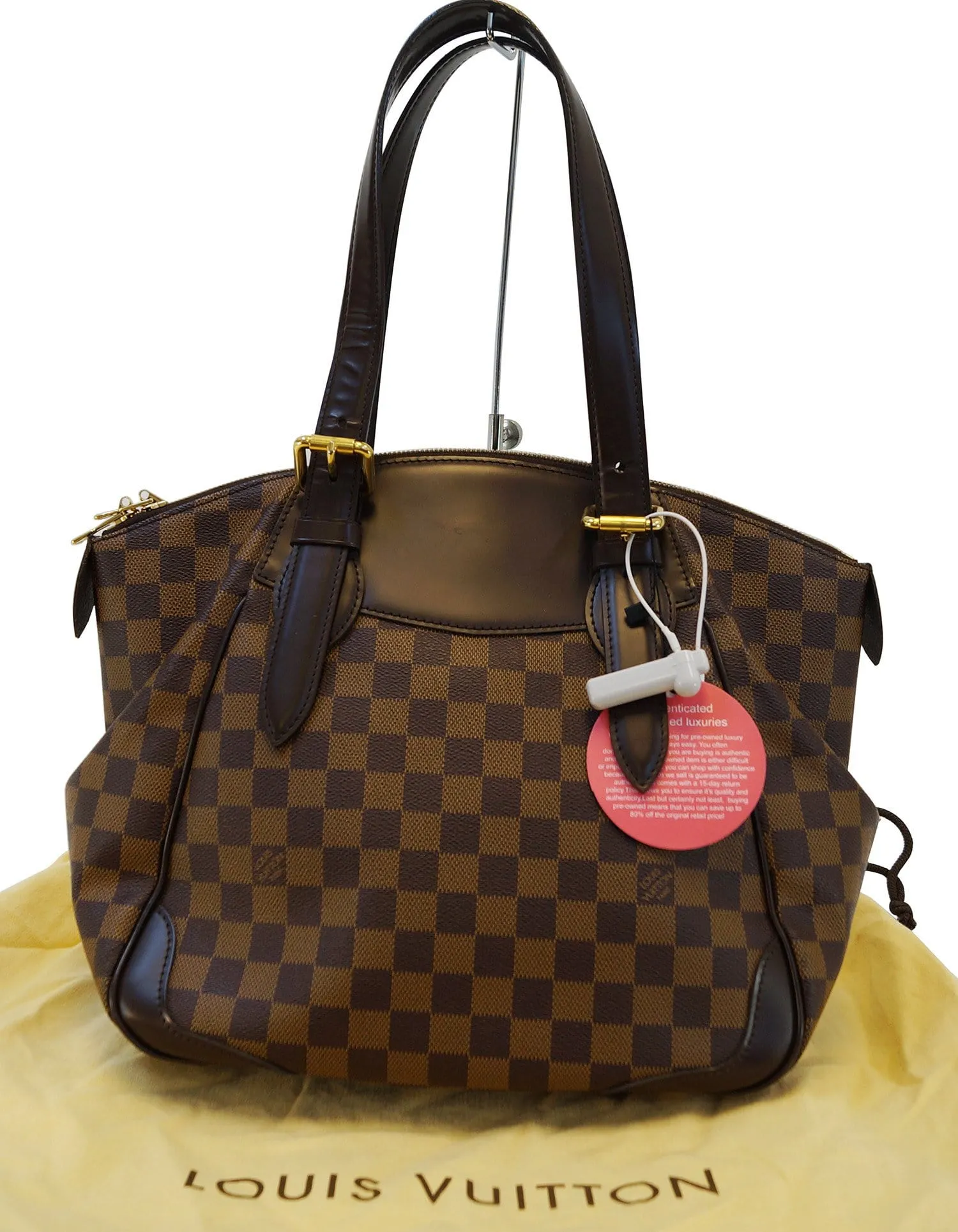 LOUIS VUITTON Verona MM Damier Ebene Shoulder Handbag