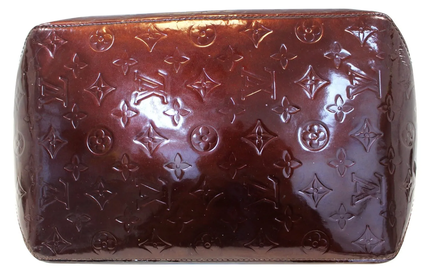 LOUIS VUITTON Violette Vernis Leather Bellevue GM Shoulder Bag