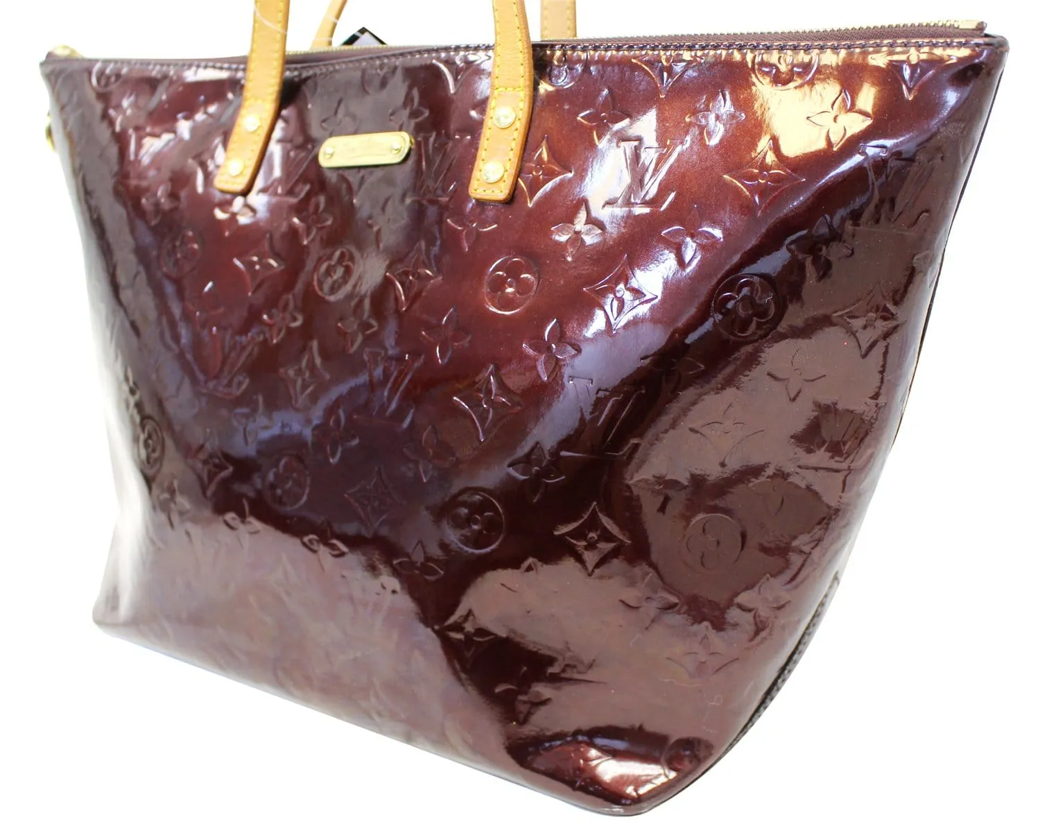 LOUIS VUITTON Violette Vernis Leather Bellevue GM Shoulder Bag