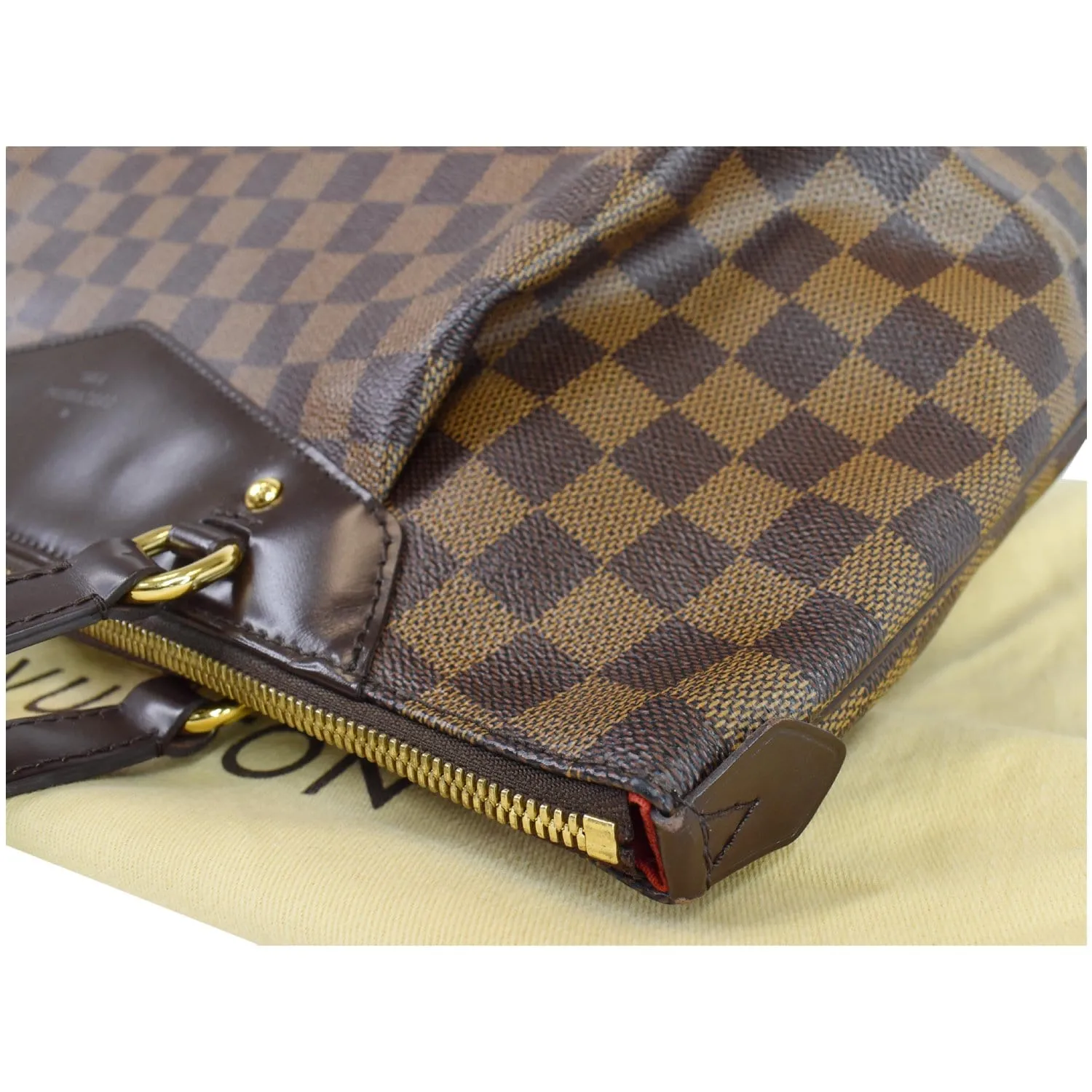 LOUIS VUITTON Westminster GM Damier Ebene Tote Shoulder Bag Brown