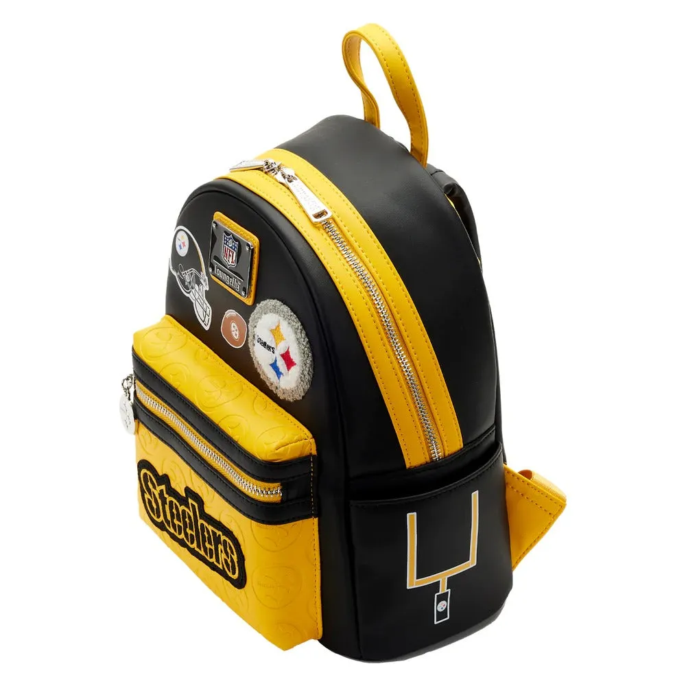 Loungefly NFL Pittsburgh Steelers Patches Mini Backpack