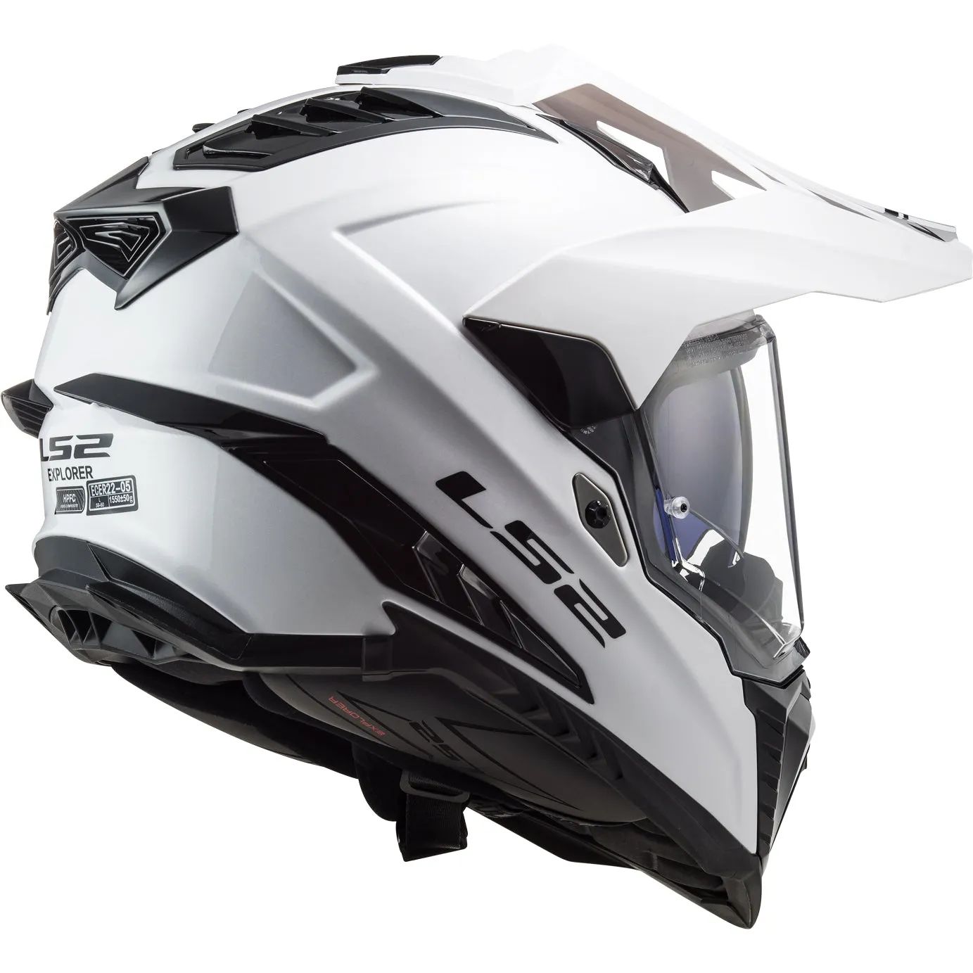 LS2 Helmets Explorer XT Solid Motorcycle Dual Sport Helmet