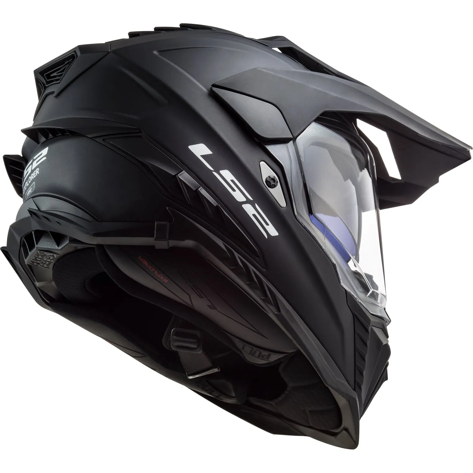 LS2 Helmets Explorer XT Solid Motorcycle Dual Sport Helmet