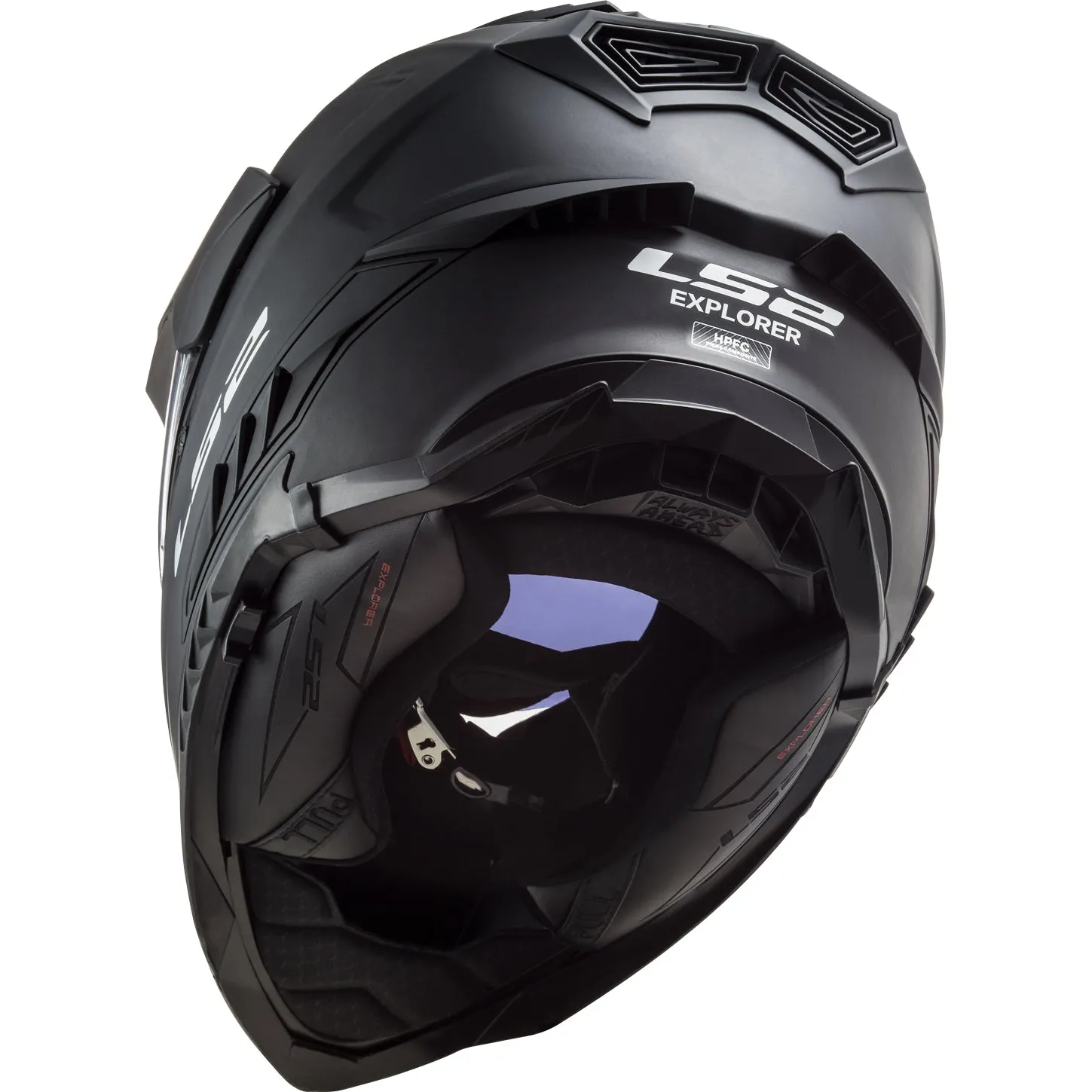 LS2 Helmets Explorer XT Solid Motorcycle Dual Sport Helmet