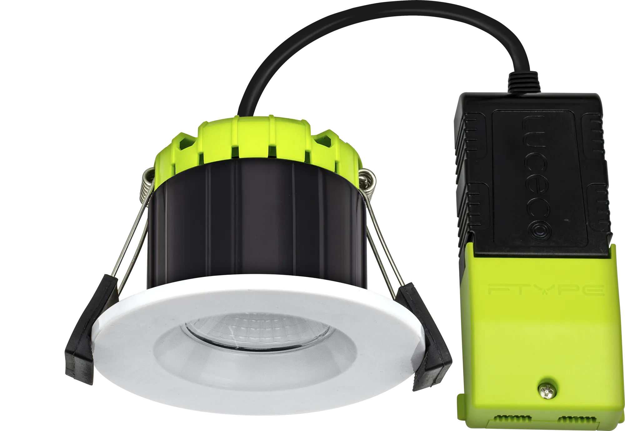 Luceco EFCB40W40 FType Regressed 4W Dimmable Cool White 4000K IP65 Fire Rated LED Downlight - White