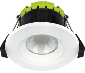 Luceco EFCB40W40 FType Regressed 4W Dimmable Cool White 4000K IP65 Fire Rated LED Downlight - White