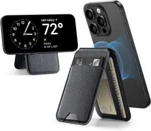Magnetic MagSafe wallet for iPhone Wallet with adjustable bracket