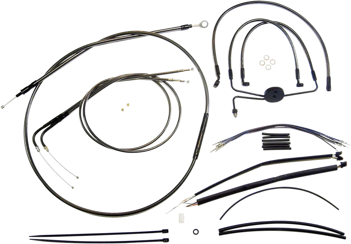 Magnum 487202 Black Pearl Handlebar Installation Kit for 15-17in. Ape