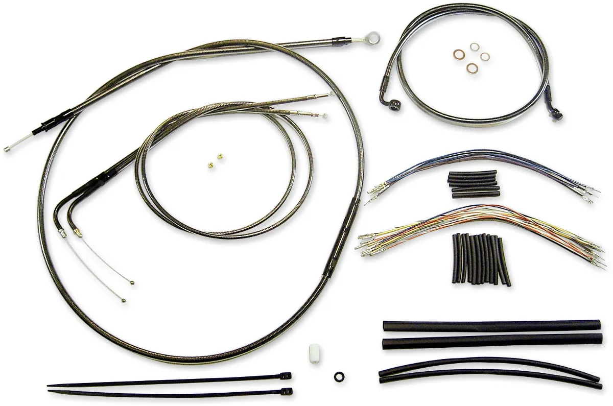 Magnum 487771 Black Pearl Handlebar Installation Kit for 12-14in. Ape