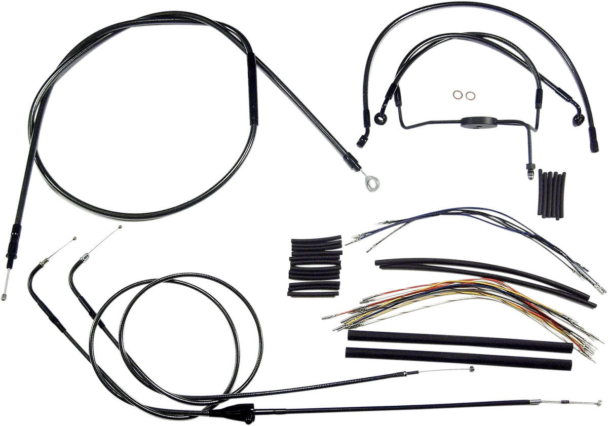 Magnum 487932 Black Pearl Handlebar Installation Kit for 15-17in. Ape