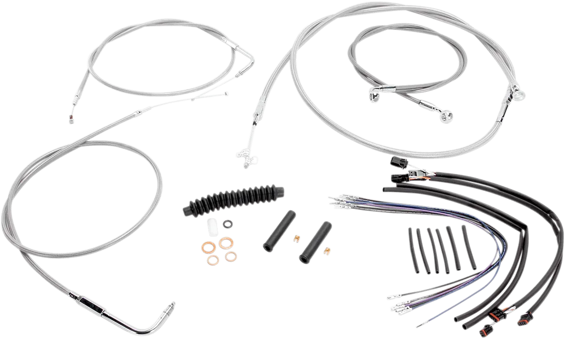 Magnum 589272 Stainless Steel XR Handlebar Installation Kit for 15-17in. Ape