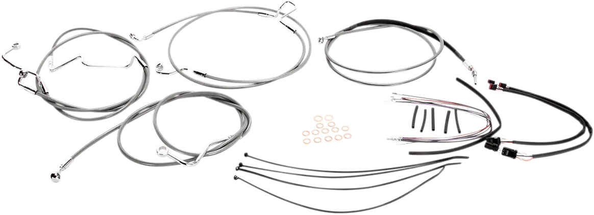 Magnum 589551 Stainless Steel XR Handlebar Installation Kit for 12-14in. Ape