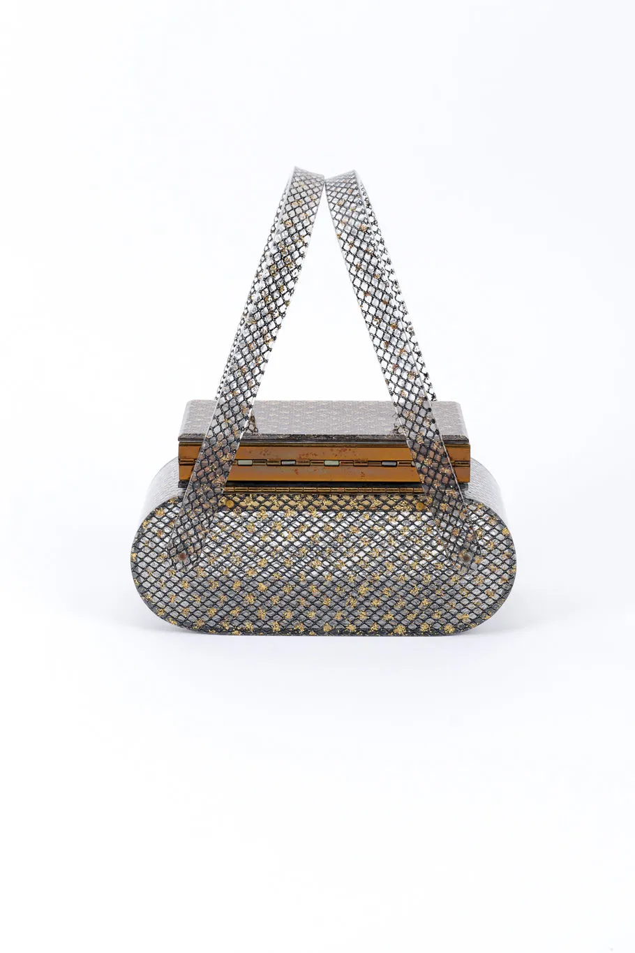 Makeup Compact Lucite Box Bag