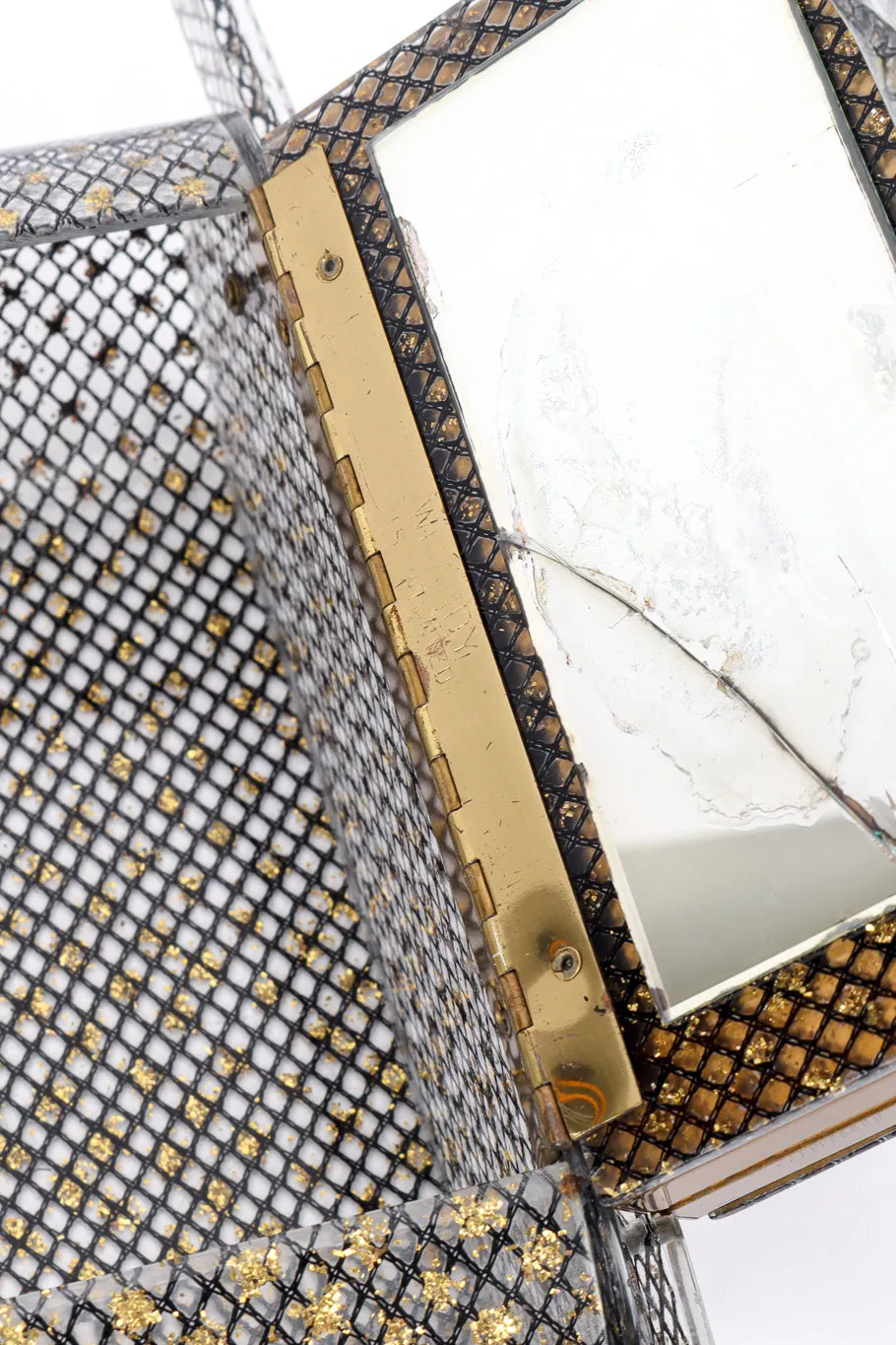 Makeup Compact Lucite Box Bag