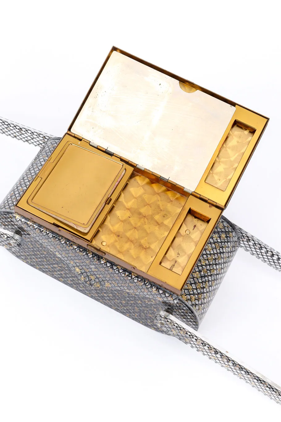 Makeup Compact Lucite Box Bag