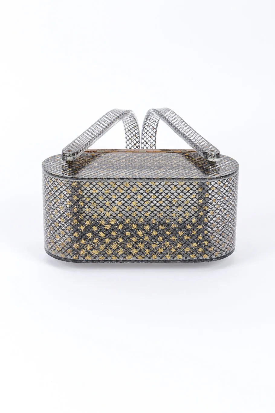 Makeup Compact Lucite Box Bag