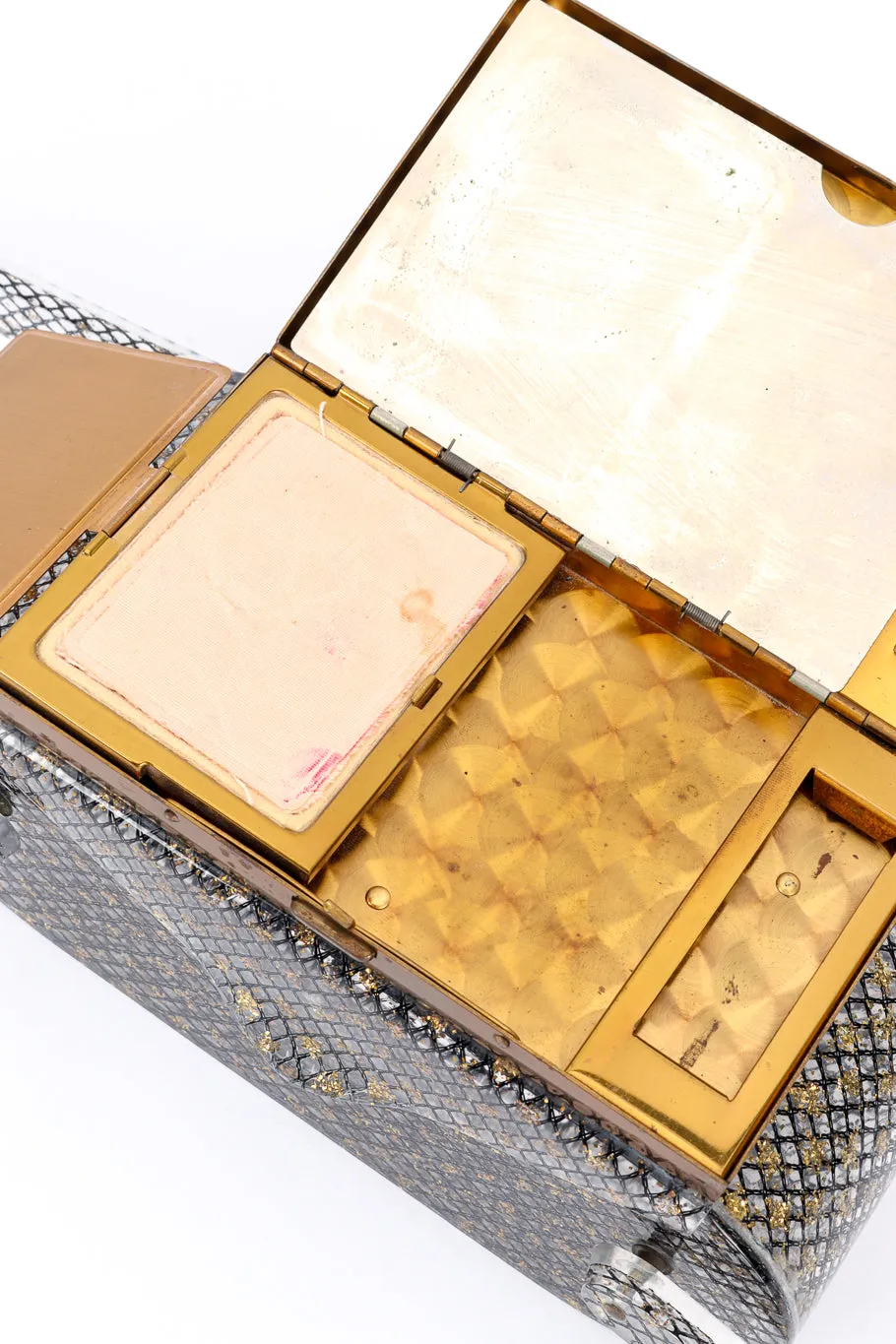Makeup Compact Lucite Box Bag