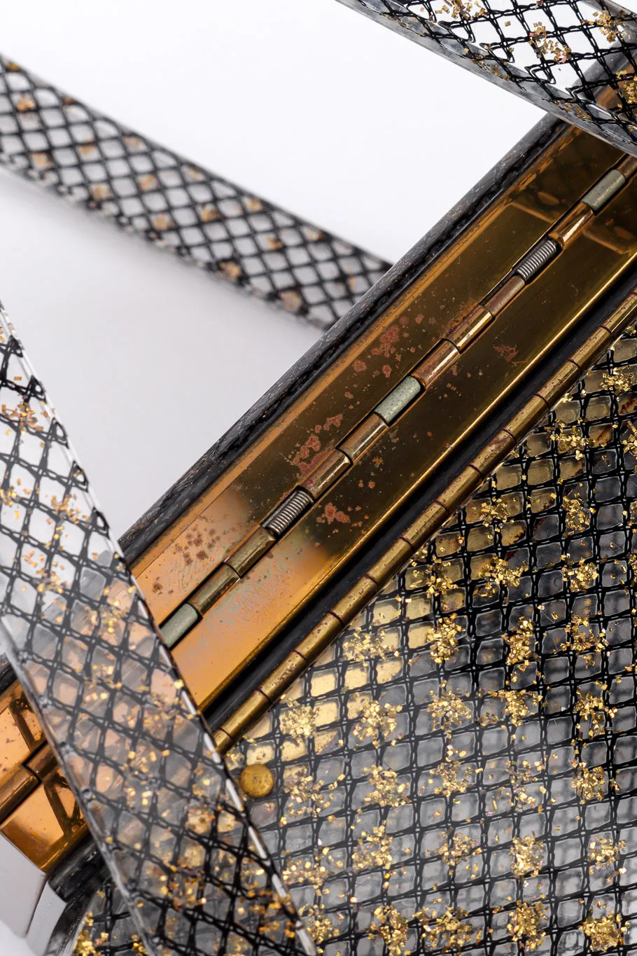 Makeup Compact Lucite Box Bag