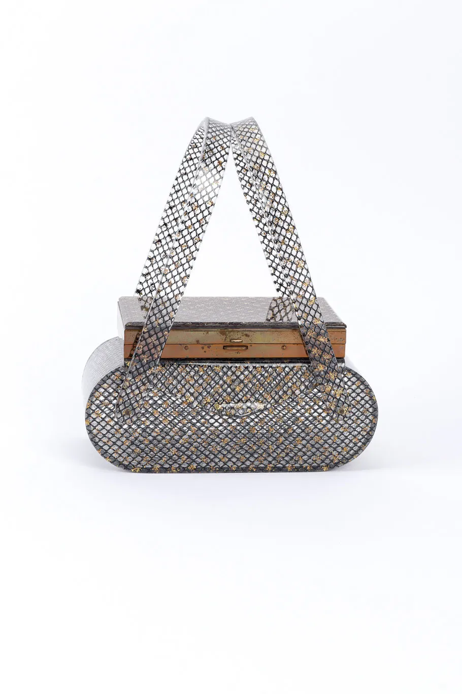 Makeup Compact Lucite Box Bag