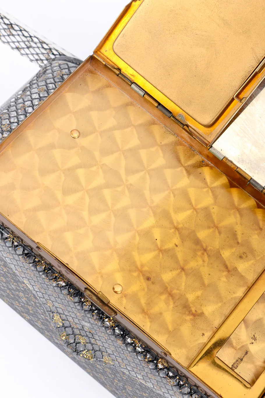 Makeup Compact Lucite Box Bag