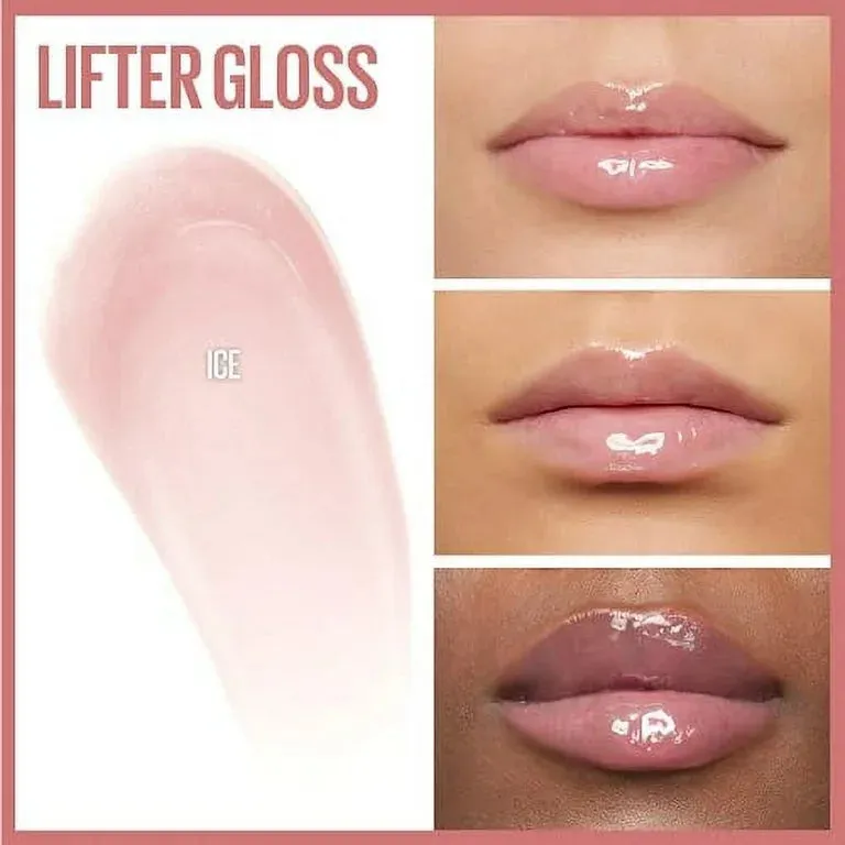 Maybelline Lifter Gloss Lip Gloss Makeup With Hyaluronic Acid 002 - Ice