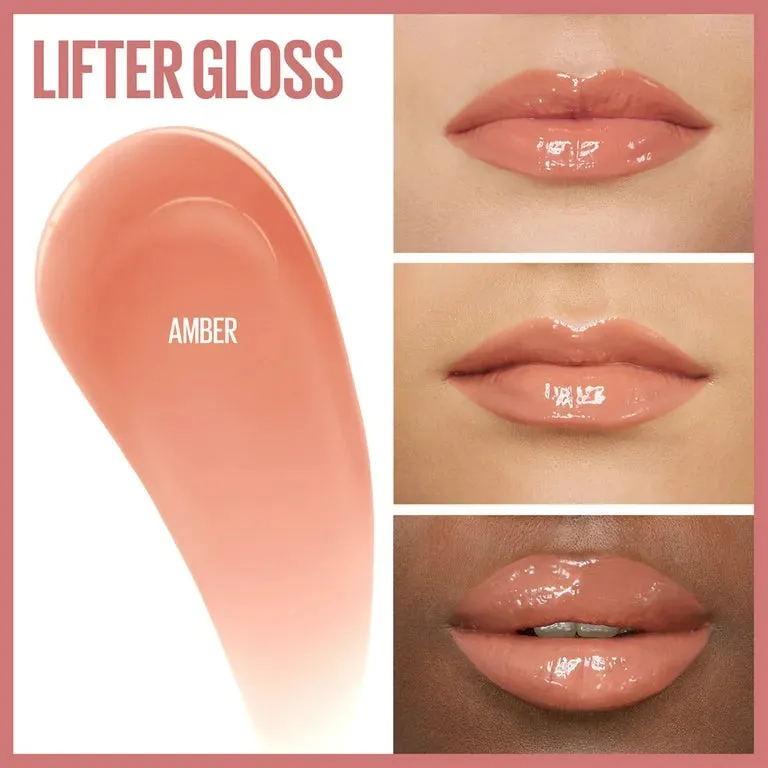 Maybelline Lifter Gloss Lip Gloss Makeup With Hyaluronic Acid 007- Amber