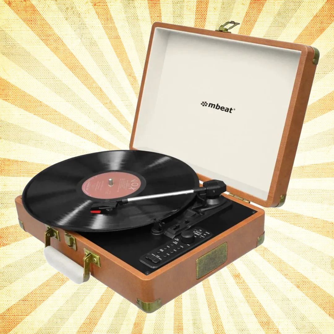 MBeat Aria Retro Turntable with Bluetooth & USB Disk Record