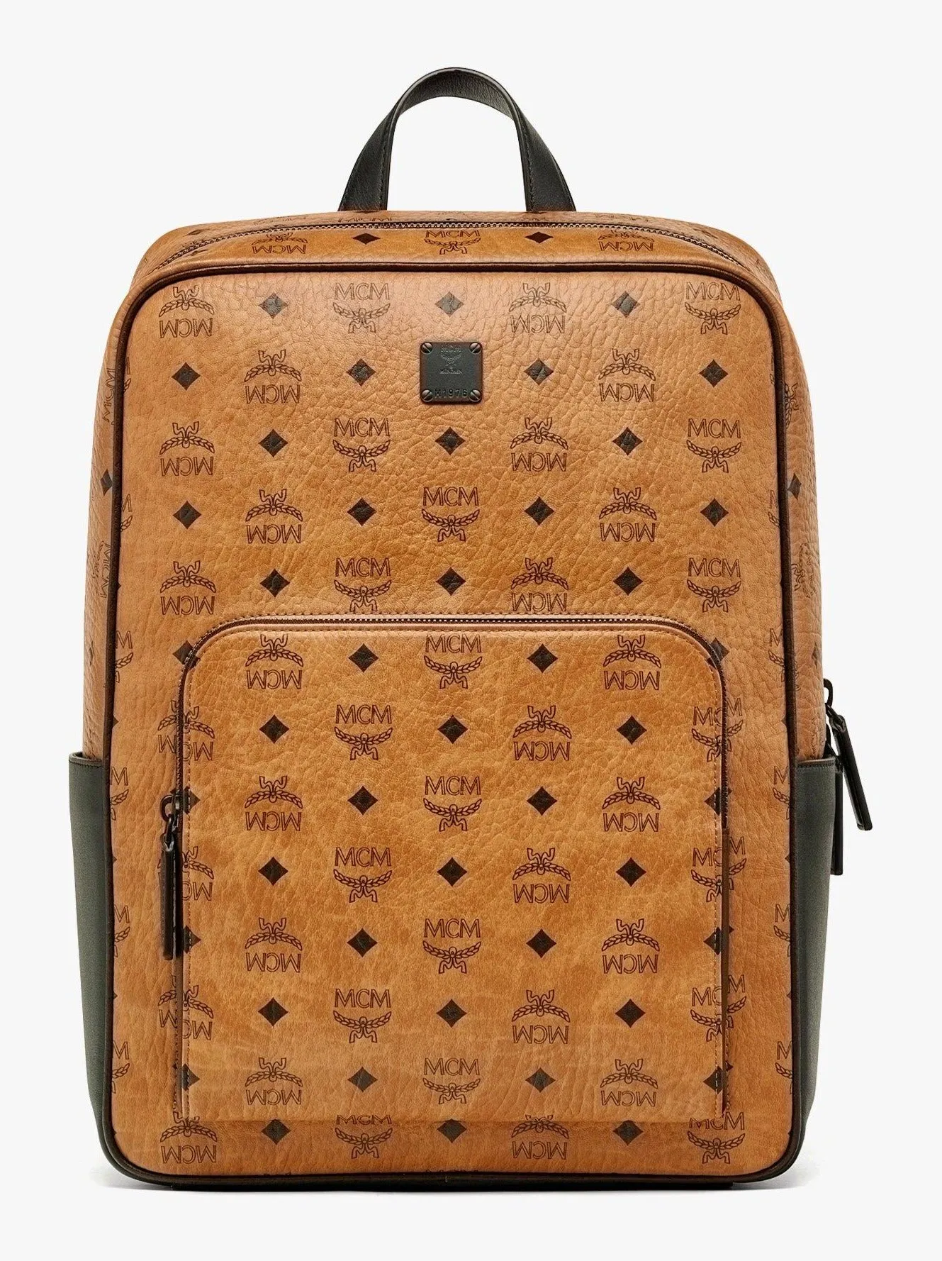 MCM Aren Vi Backpack-MMKDSTA01-Cognac
