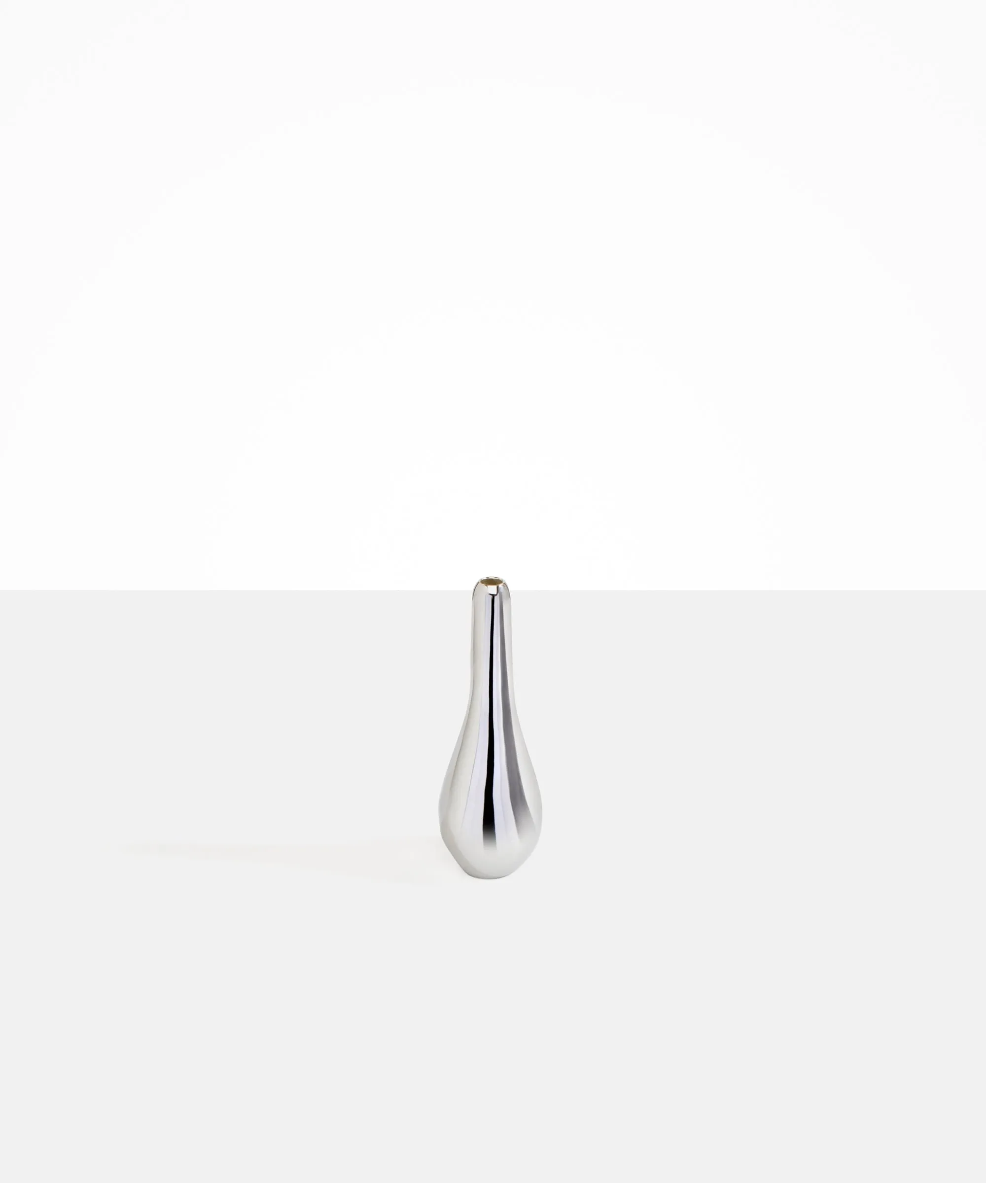 Medium Metal Swan Vase