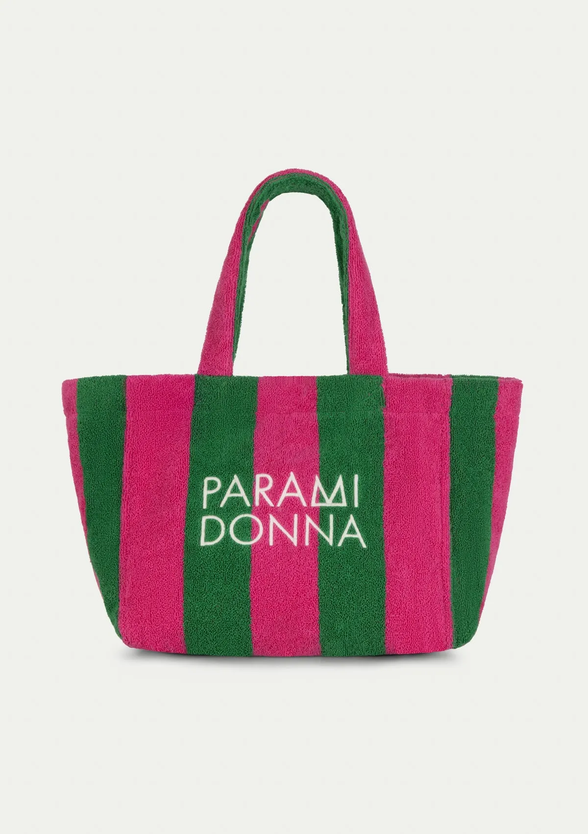 MEDIUM TOTE BAG FUCHSIA/EMERALD