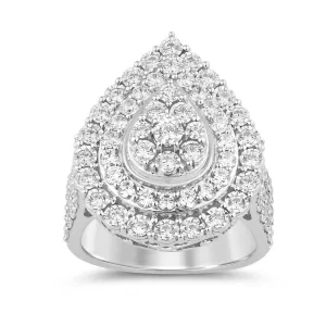 Meera Miracle Pear Shaped Ring with 2.00ct of Laboratory Grown Diamonds in 9ct White Gold
