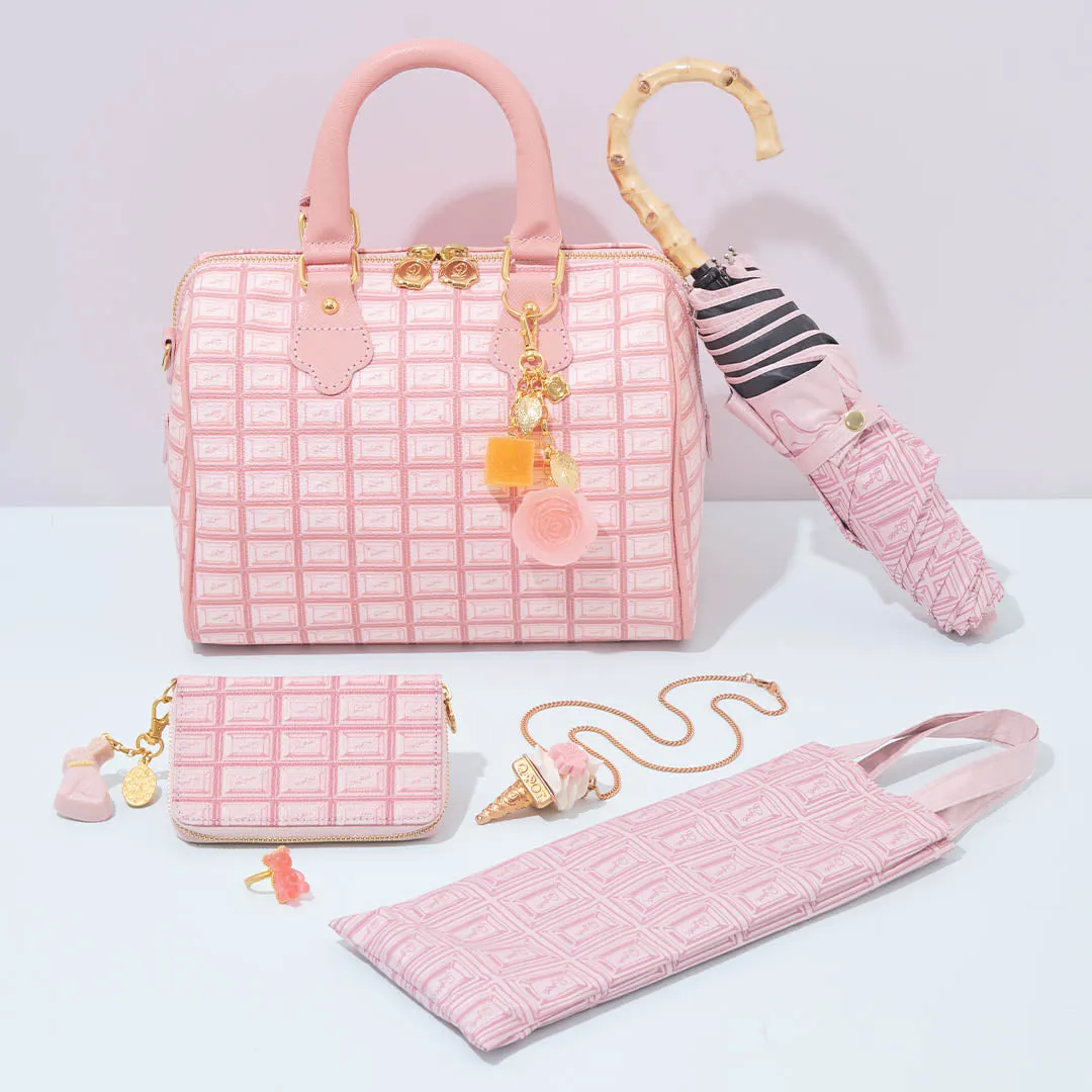 Melty Strawberry Chocolate Folding Umbrella【Japan Jewelry】