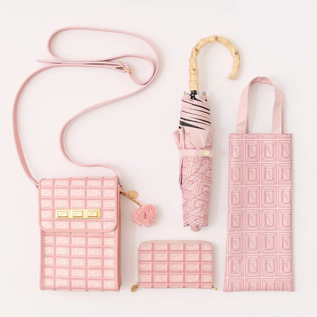 Melty Strawberry Chocolate Folding Umbrella【Japan Jewelry】