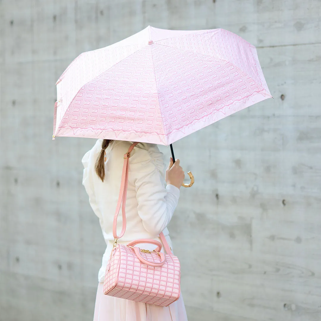 Melty Strawberry Chocolate Folding Umbrella【Japan Jewelry】