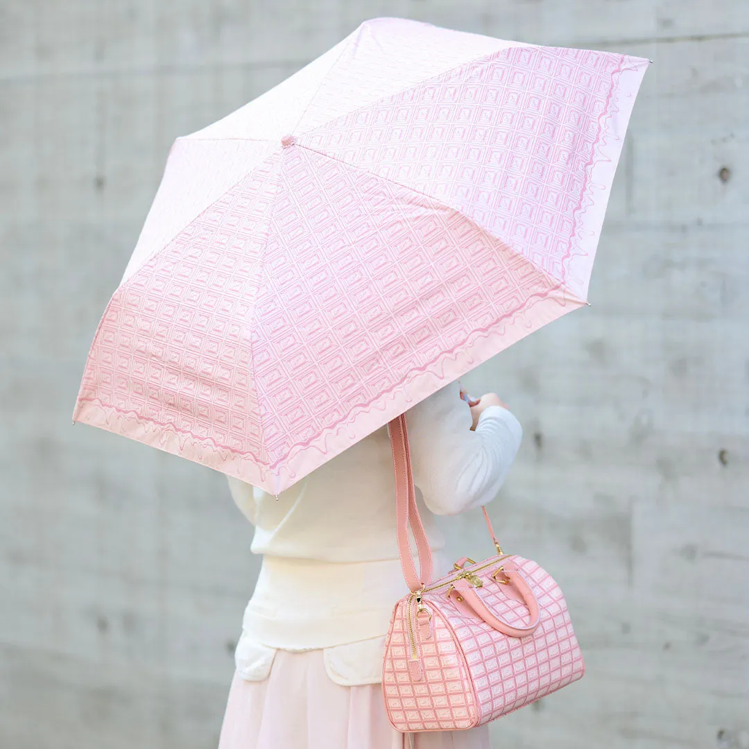 Melty Strawberry Chocolate Folding Umbrella【Japan Jewelry】