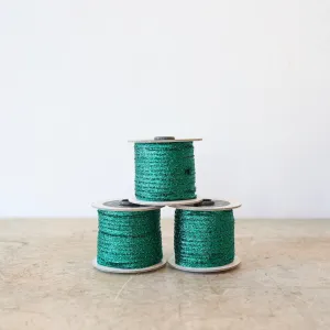 Metallic Braided Ribbon - Green