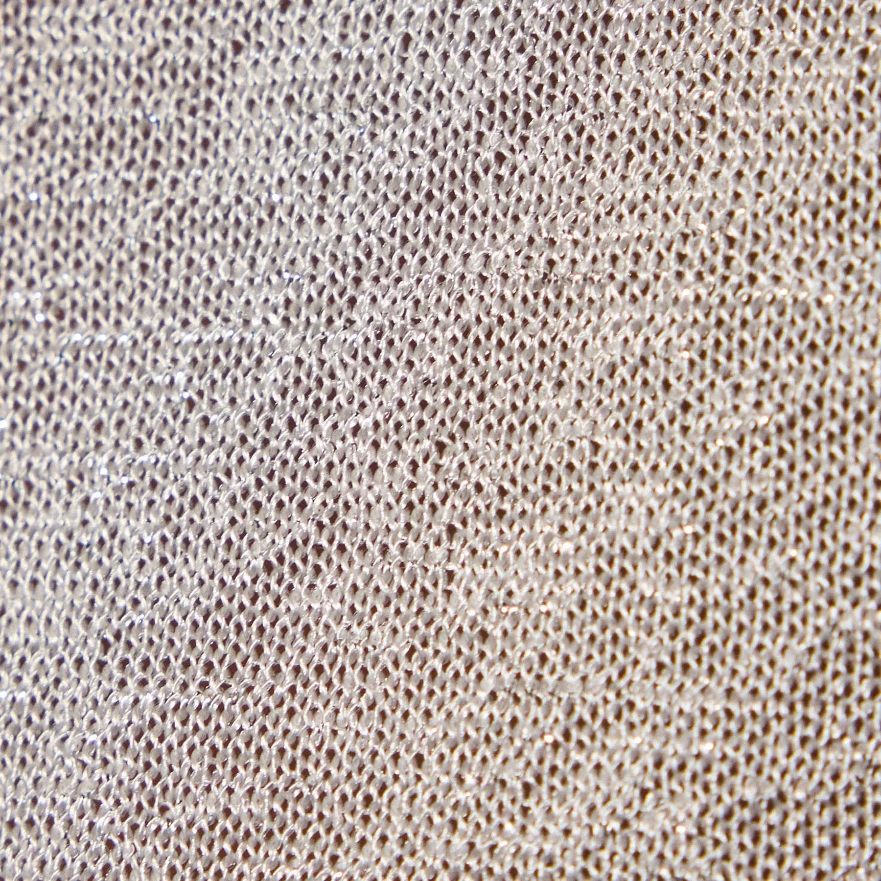Metallic Knit Short Sleeve Crew - Silver
