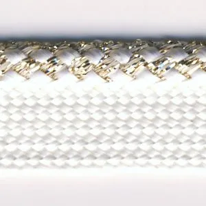 Metallic Piping #1 Gold & White