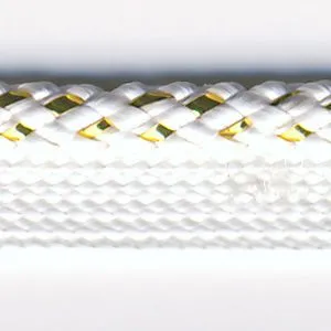 Metallic Piping #1 Gold & White