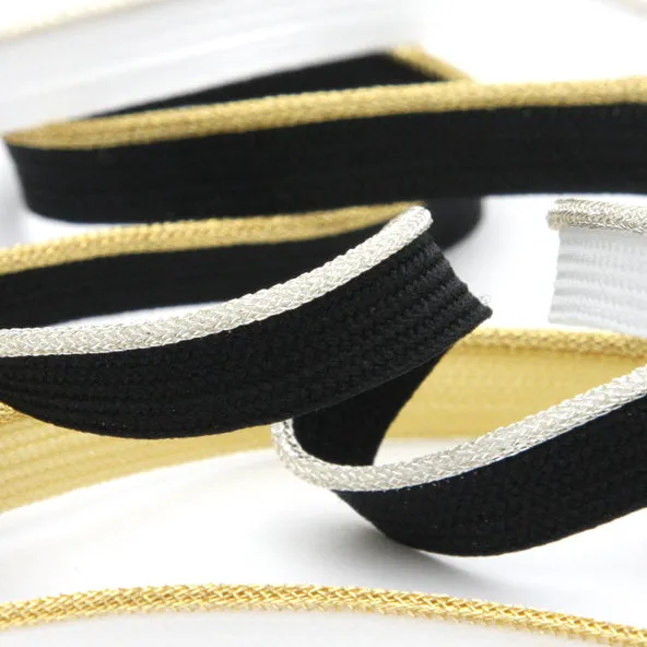 Metallic Piping #2 Gold & Black