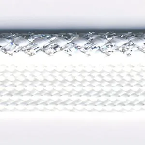 Metallic Piping #2 Silver & White