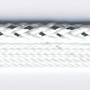 Metallic Piping #2 Silver & White