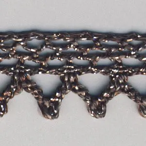 Metallic Torchon Lace #8 Bronze