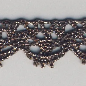 Metallic Torchon Lace #8 Bronze