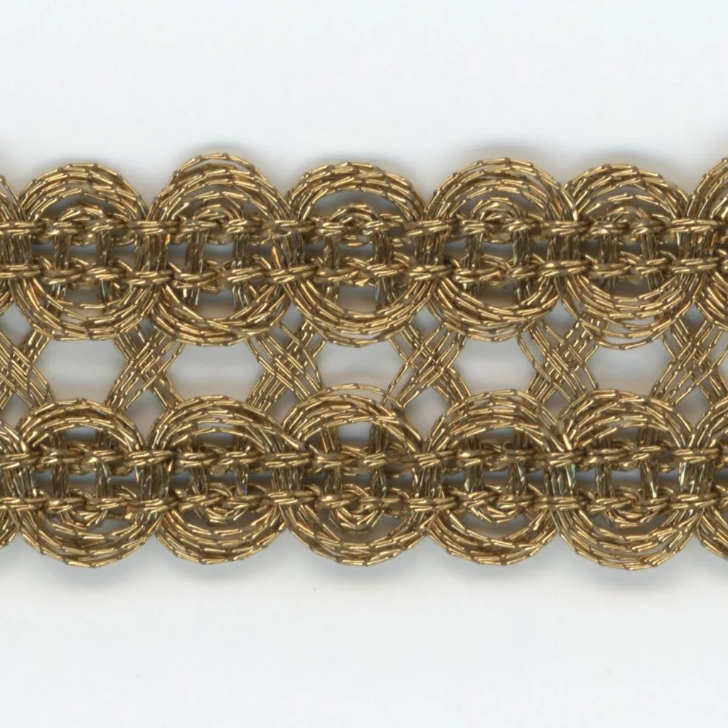 Metallic Trimming Braid #5 Antique Gold