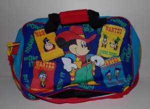 Mickey Mouse Cowboy Tote Bag Luggage Suitcase
