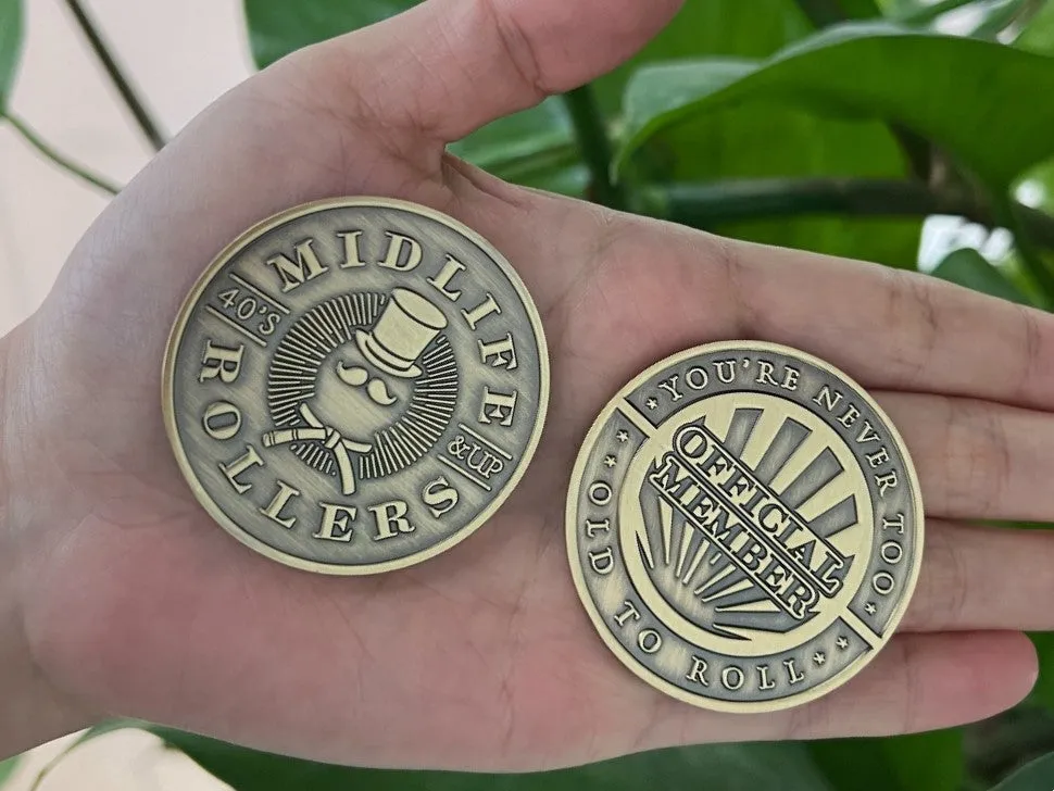 Midlife Rollers Official Member Challenge Coin