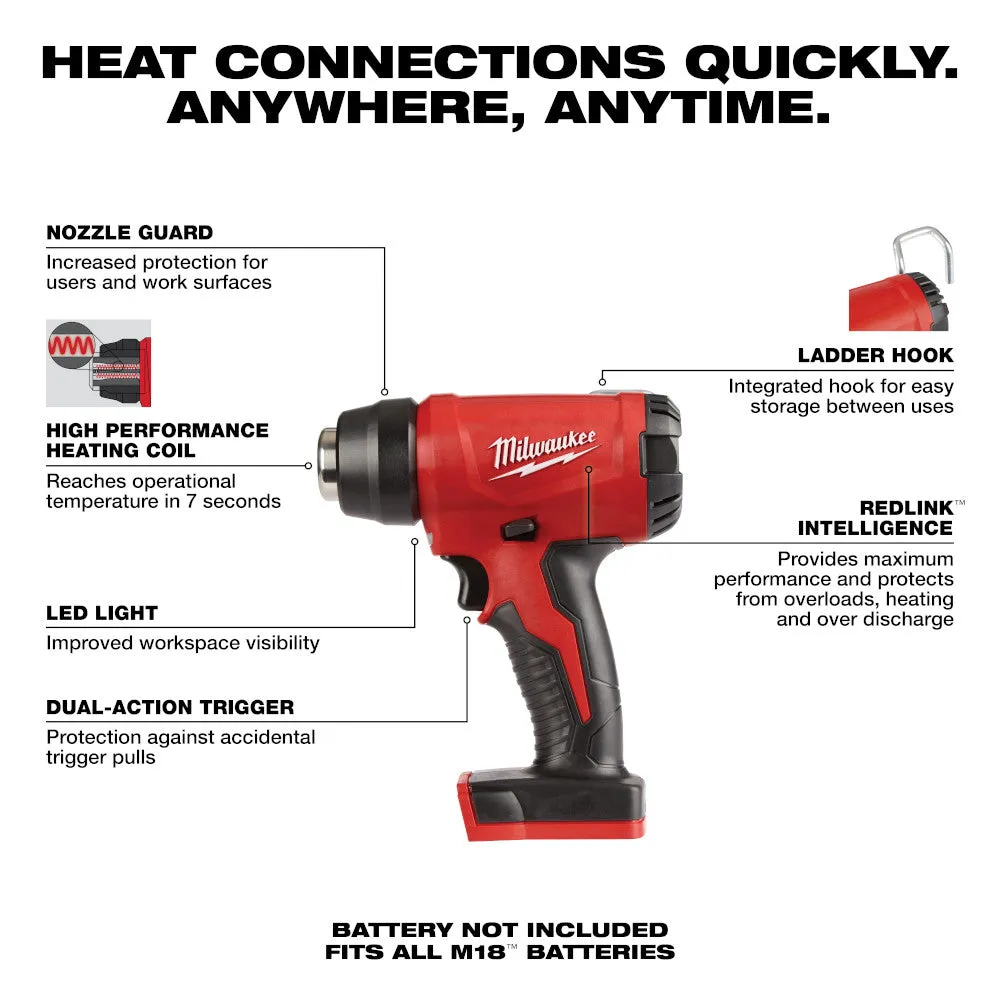 Milwaukee 2688-20 M18 Compact Heat Gun (Tool Only)