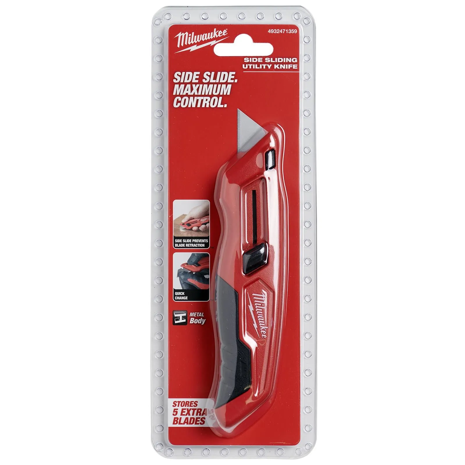 Milwaukee Sliding Retractable Utility Knife Blade Cutter Cutting